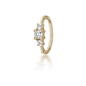 Maria Tash 5/16” 2mm Diamond Princess Ring